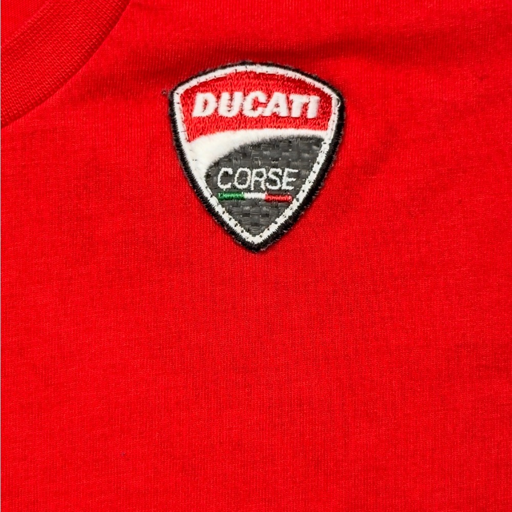 Ducati Corse Women’s Red Logo Tee Moto Racing Slim Fit - Small - Picture 5 of 6